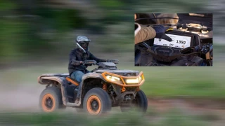 Deux quads de grosse cylindrée