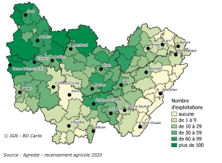 Stabilité sur le front  des grandes exploitations
